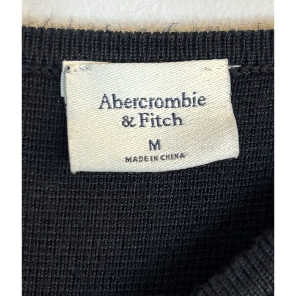 ABERCROMBIE FITCH One Sleeve Asymmetrical Sweater Dress Medium Bodycon Long Knit - Picture 2 of 11